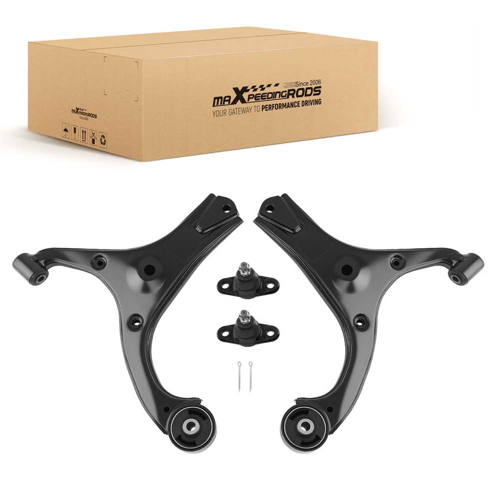 4pc Front Lower Control Arm compatible for Hyundai Accent 2006-2011 545001E000 545001E100