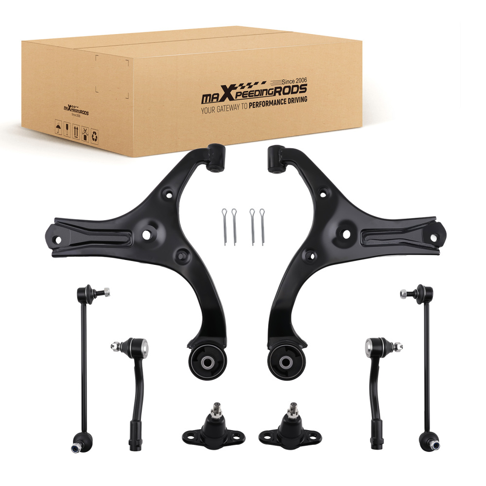 Driver Passenger Front Lower Suspension compatible for Hyundai Accent 06-11 Control Arm Kit