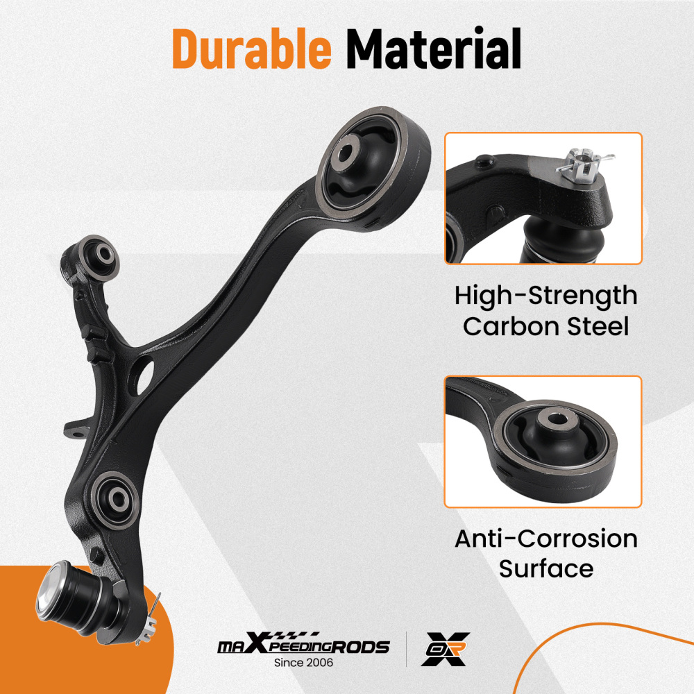 2x Front Right Lower Control Arm w/ Ball Joint compatible for Honda Accord compatible for Acura TSX 09-14