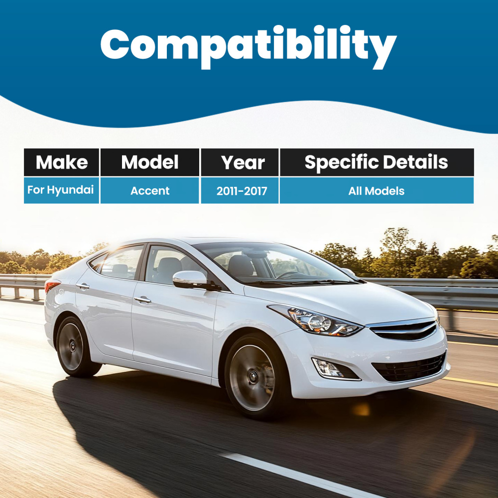 2pc Control Arm Front Lower Suspension compatible for Hyundai Accent 2011-2017 w/Ball Joint