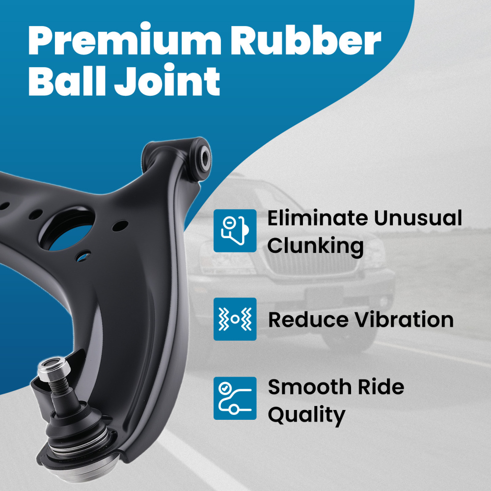 2pc Control Arm Front Lower Suspension compatible for Hyundai Accent 2011-2017 w/Ball Joint