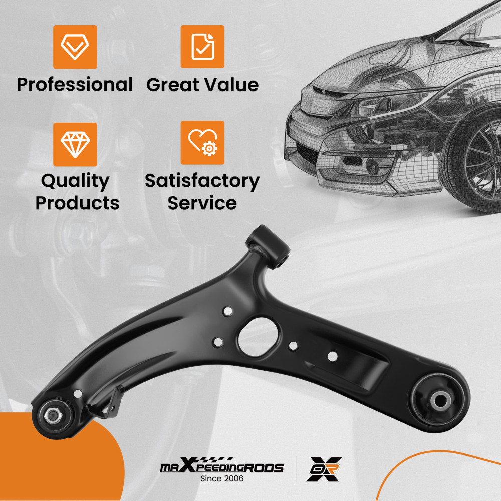 Front Lower Driver Control Arm Ball Joint Assembly compatible for Hyundai Accent 2011-2017