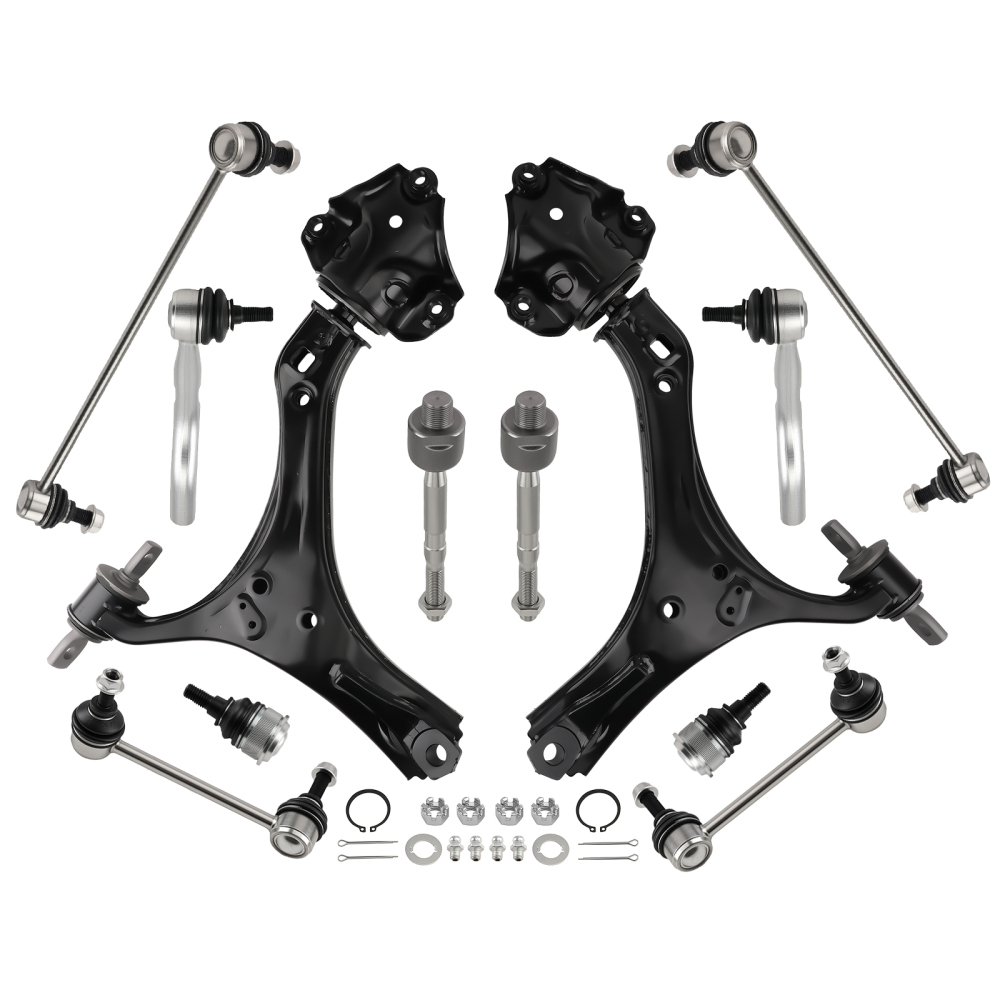 Front Lower Control Arms w/Ball Joints Suspension Kit For 2013-2017 compatible for Honda Accord