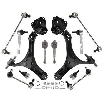 Front Lower Control Arms w/Ball Joints Suspension Kit For 2013-2017 compatible for Honda Accord