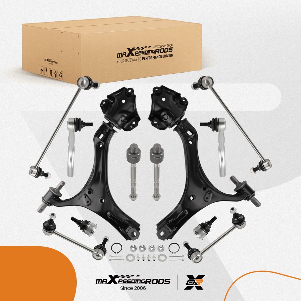 Front Lower Control Arms w/Ball Joints Suspension Kit For 2013-2017 compatible for Honda Accord