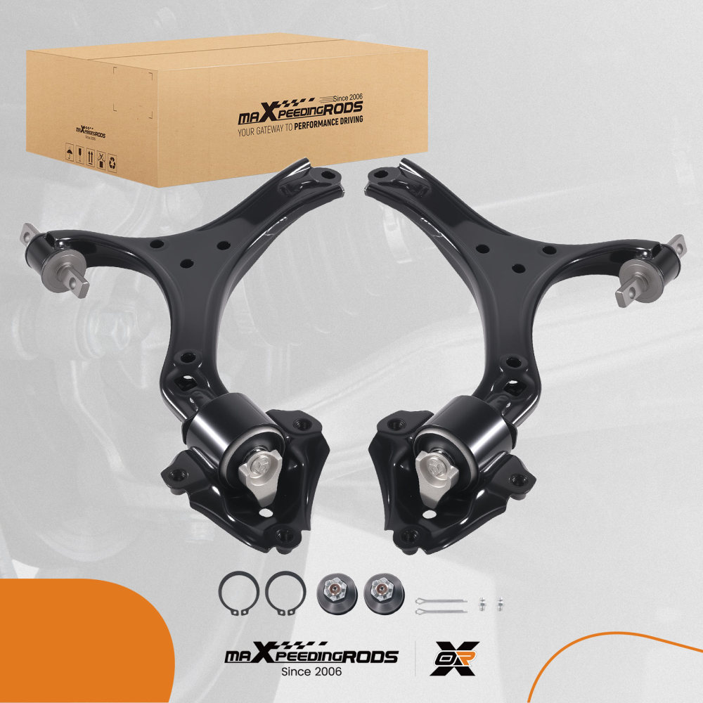 4x Front Lower Control Arms Ball Joints Set for 2013-2017 compatible for Honda Accord compatible for Acura TLX