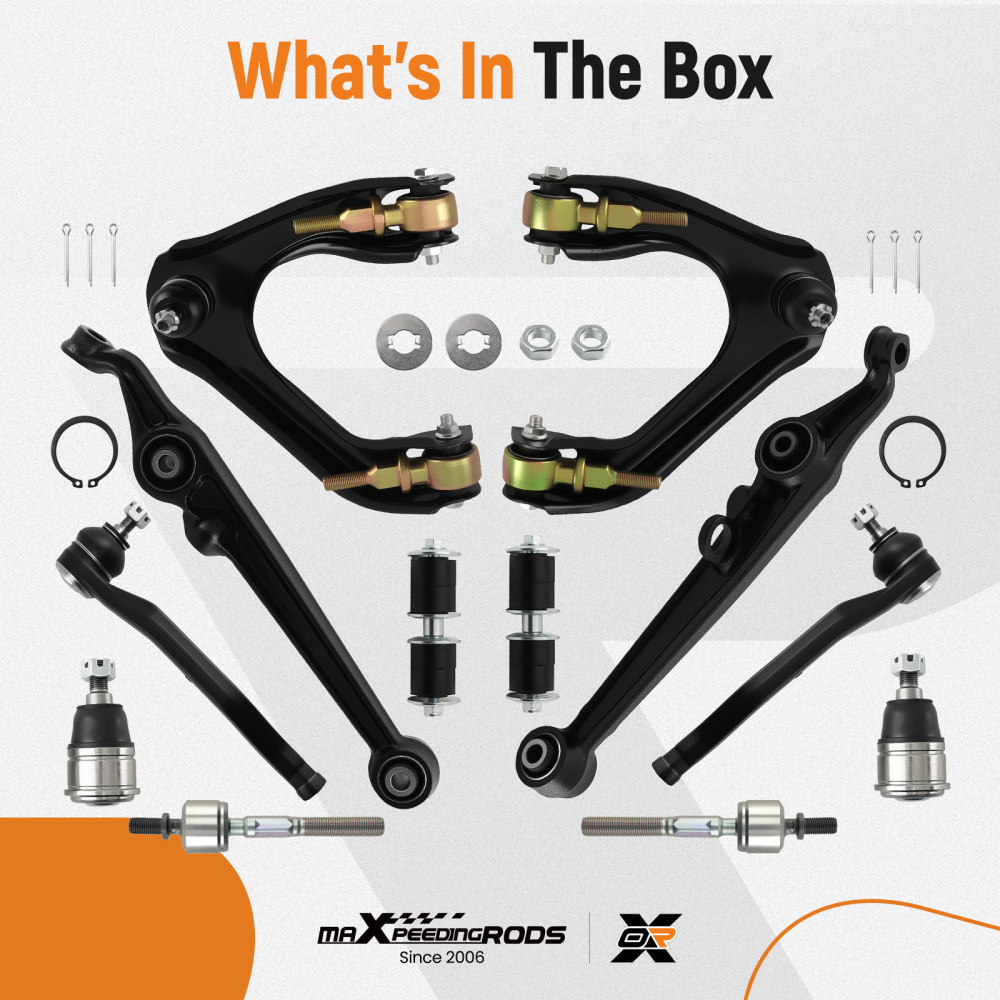 Lower Upper Suspension Control Arm Tie Rod Sway Bar for 1990 - 1993 compatible for Honda Accord