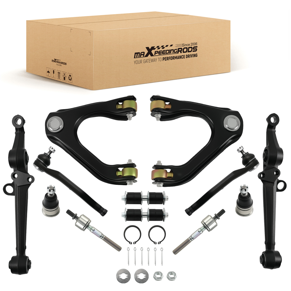 Lower Upper Suspension Control Arm Tie Rod Sway Bar for 1990 - 1993 compatible for Honda Accord