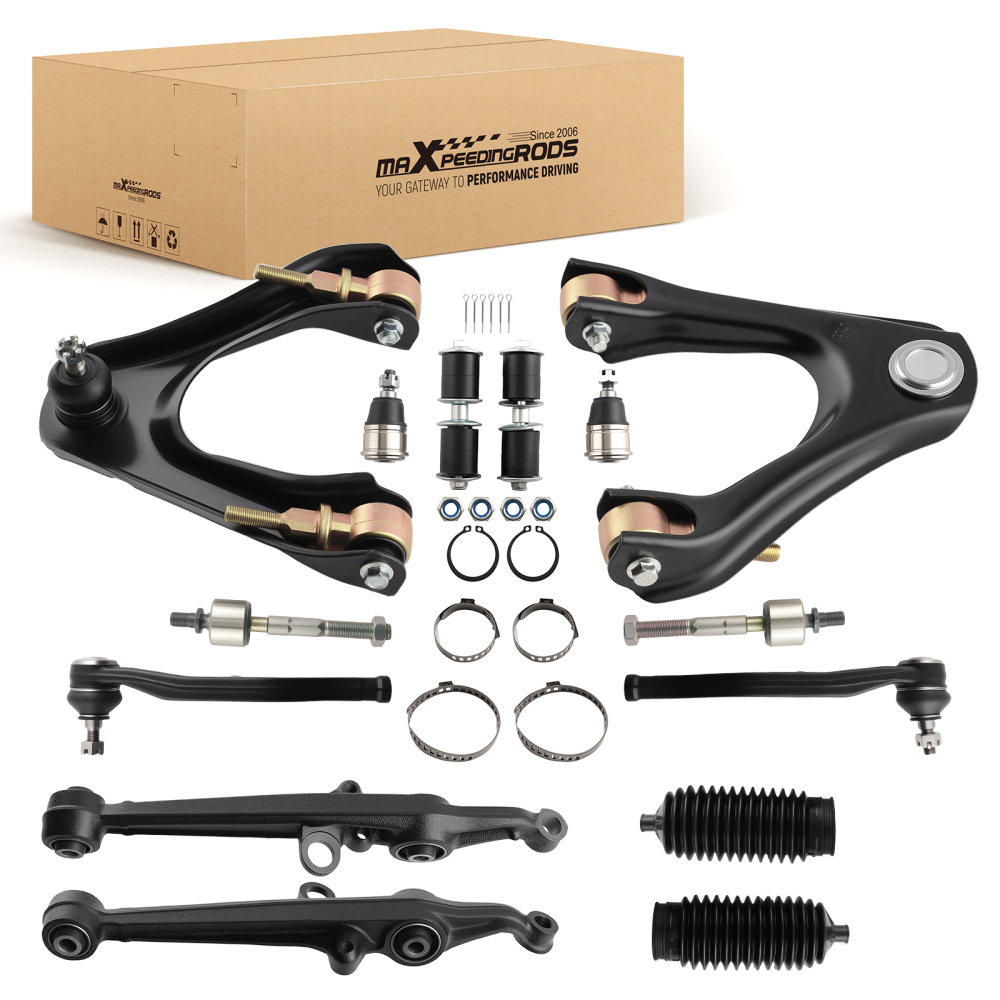 14pc Front Control Arm Ball Joint Sway Bar Tie Rod Compatible for Honda Accord CL 1994-1997