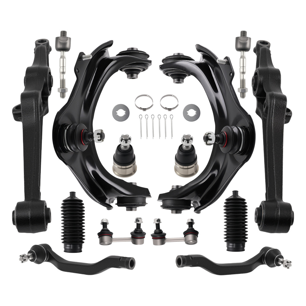 Front UpperLower Control Arms Sway Bar Tie Rod Kit For 1998-2002 compatible for Honda Accord
