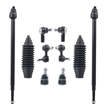 12pc Front Lower Control Arms Tie rods Sway Bars for 2001 - 2005 compatible for Acura EL Civic