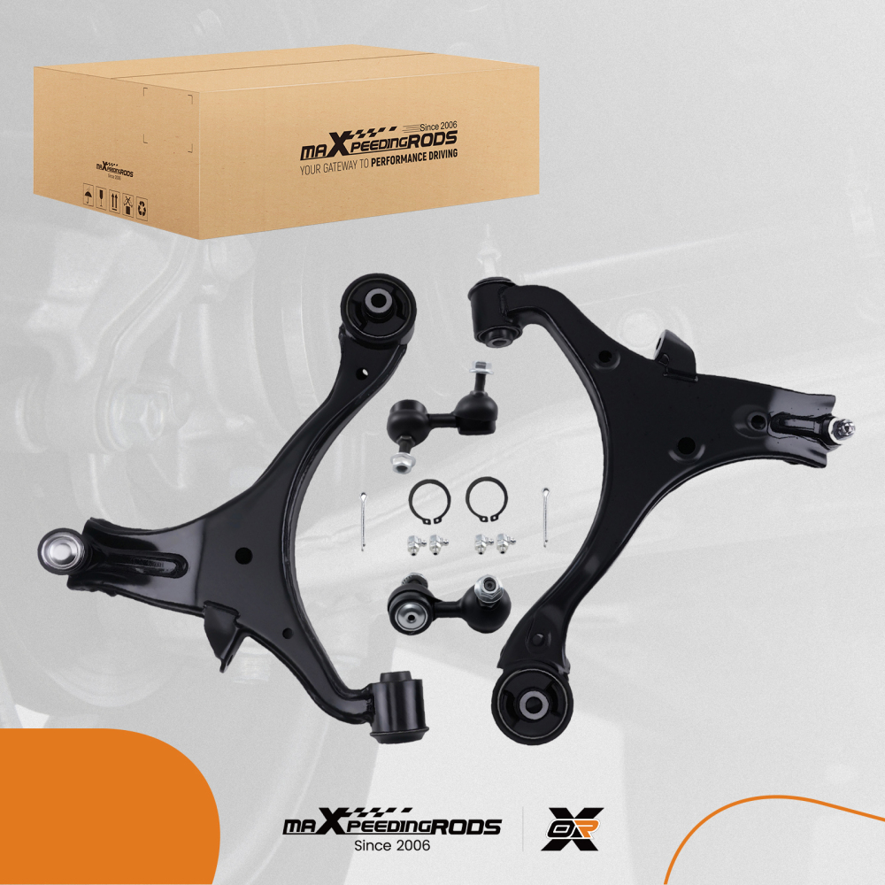 6x Front Lower Control Arms Ball Joints Sway Bars for 2001-2004 2005 compatible for Honda Civic