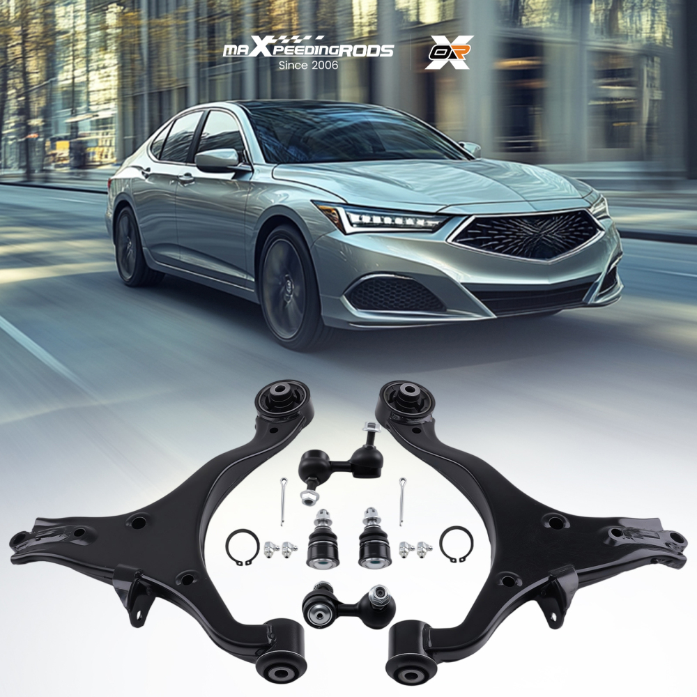 6x Front Lower Control Arms Ball Joints Sway Bars for 2001-2004 2005 compatible for Honda Civic