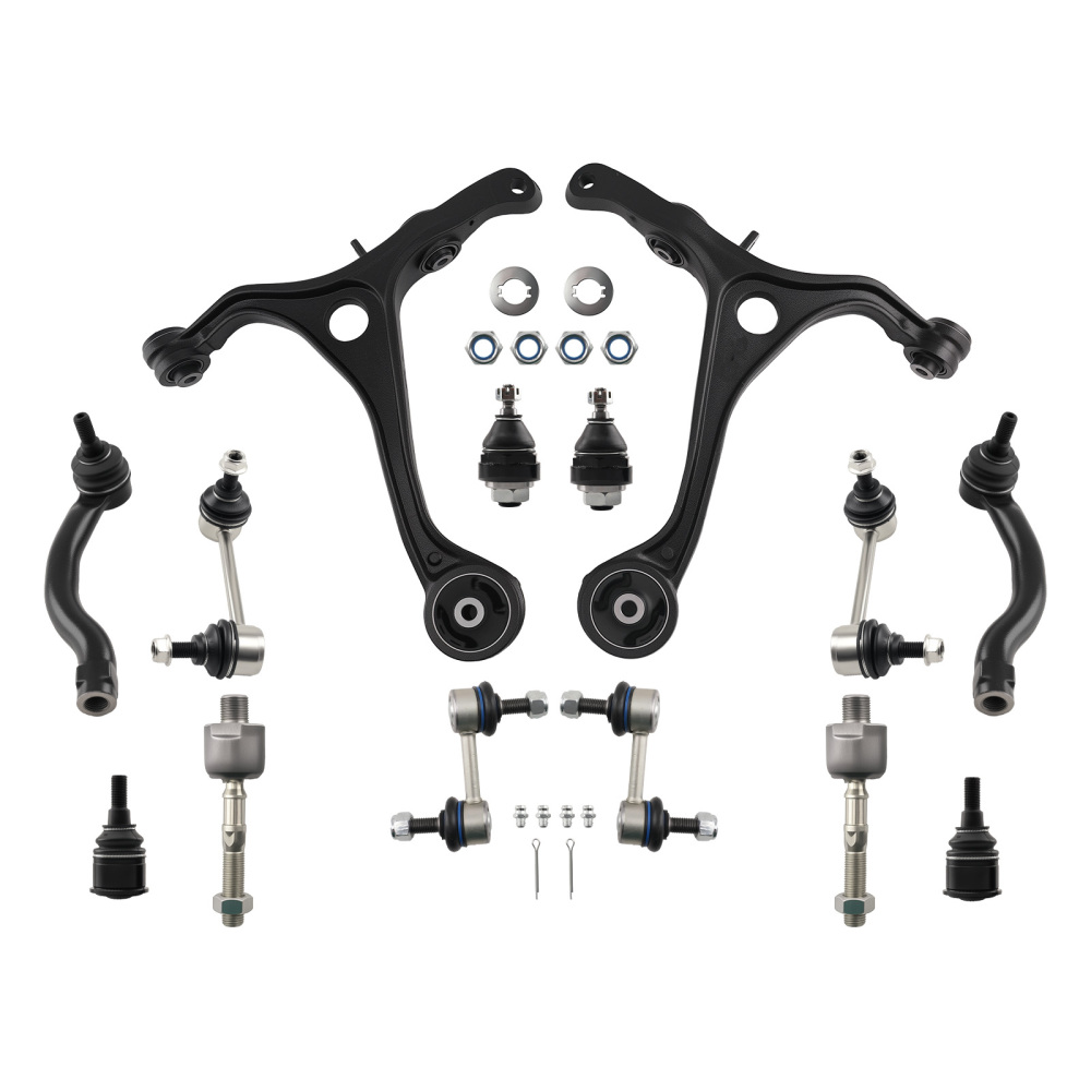 14pc Front Lower Suspension Control Arm w/ Ball Joints compatible for Acura TL 2004 - 2006