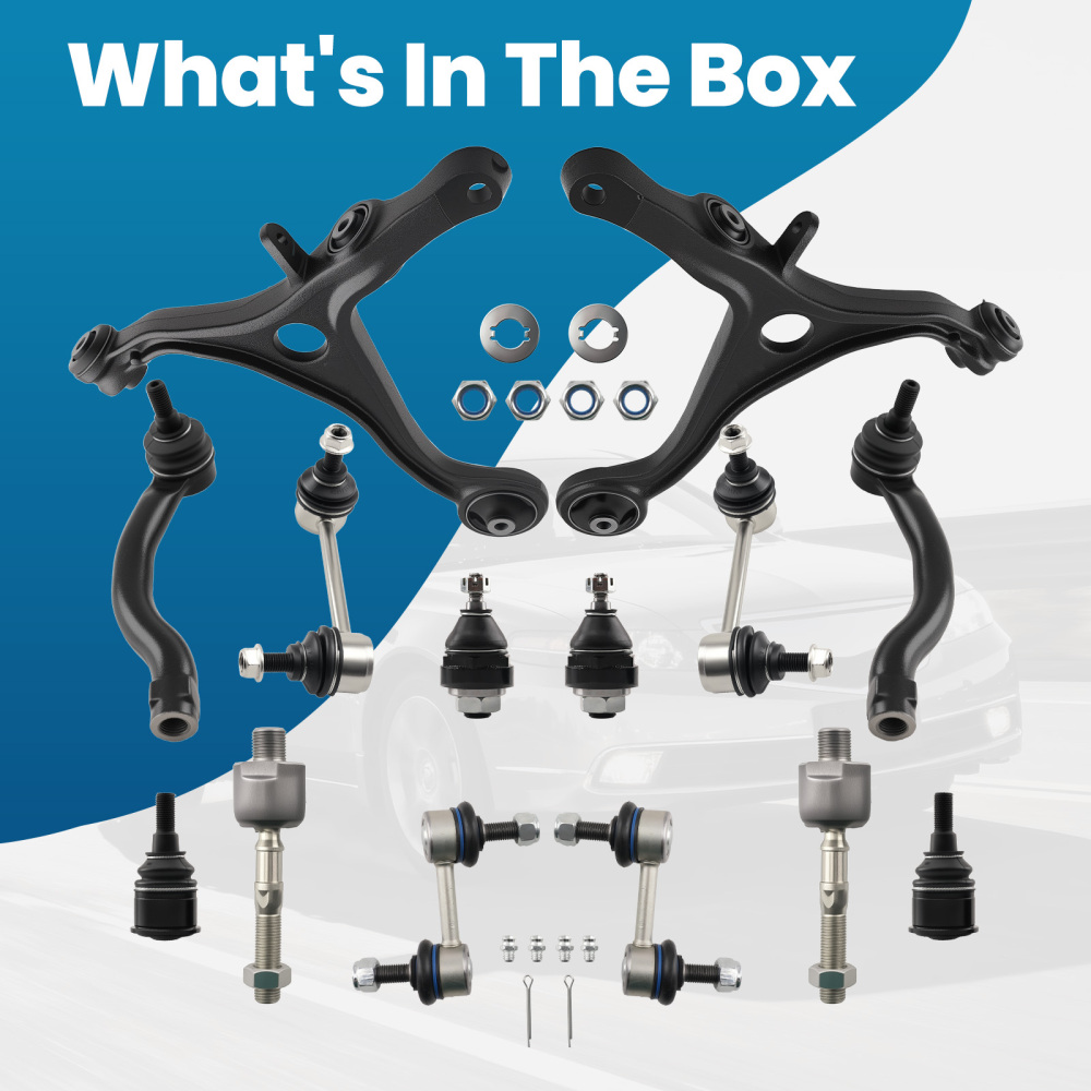 14pc Front Lower Suspension Control Arm w/ Ball Joints compatible for Acura TL 2004 - 2006