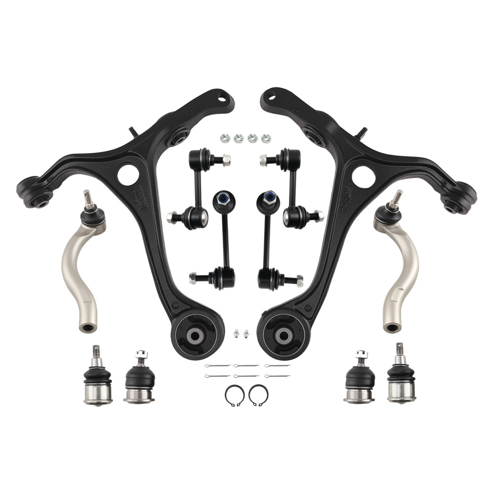 Front Lower Suspension Control Arms Sway Bar Links for 2004 - 2008 compatible for Acura TSX