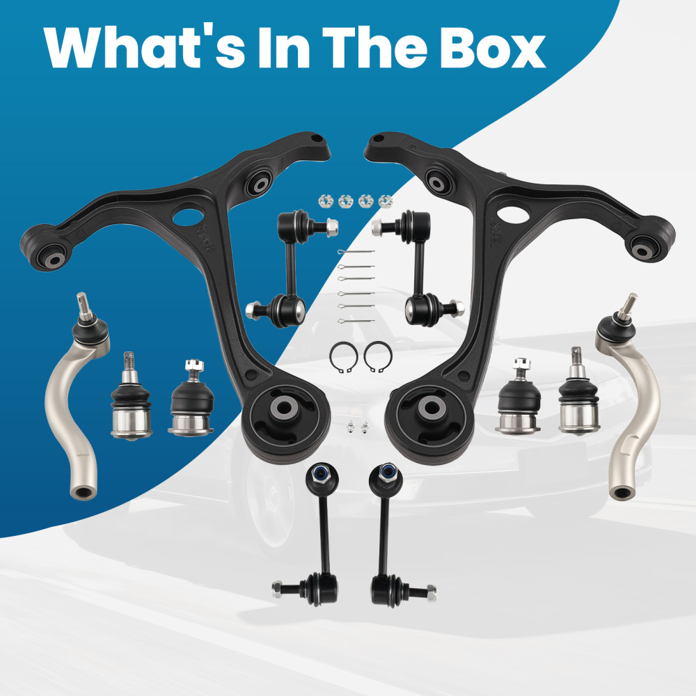 Front Lower Suspension Control Arms Sway Bar Links for 2004 - 2008 compatible for Acura TSX