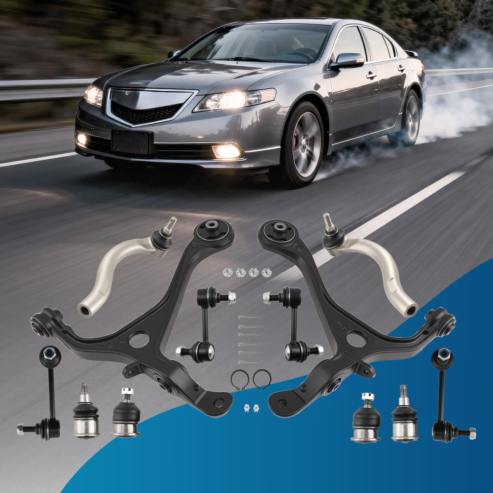 Front Lower Suspension Control Arms Sway Bar Links for 2004 - 2008 compatible for Acura TSX