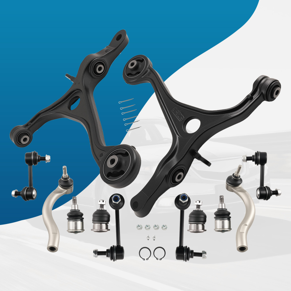 Front Lower Suspension Control Arms Sway Bar Links for 2004 - 2008 compatible for Acura TSX