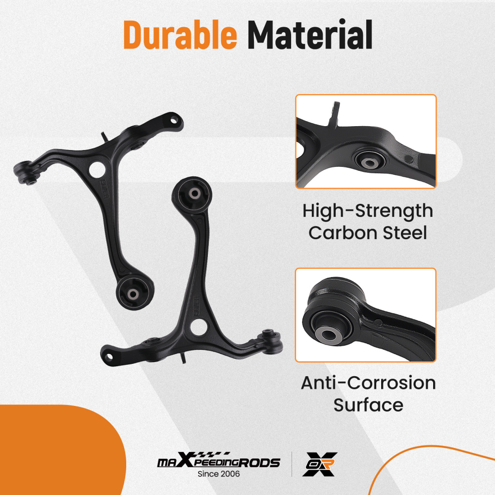 4pc Front Lower Control Arms w/ Ball Joints compatible for Honda Accord 2003-2004 2005-2007