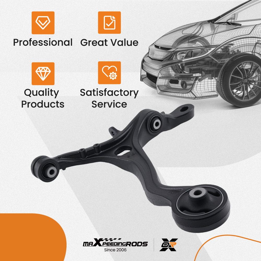 LH Front Left Lower Control Arm for 2008 2009 2010 2011 2012 compatible for Honda Accord