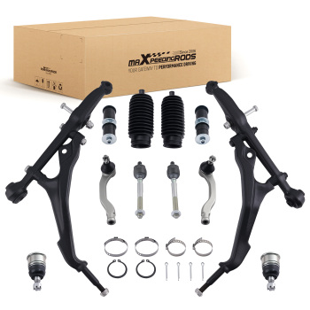 12x Front Control Arm Ball Joint Tie Rod End Kit For 1992 93 94-1995 compatible for Honda Civic