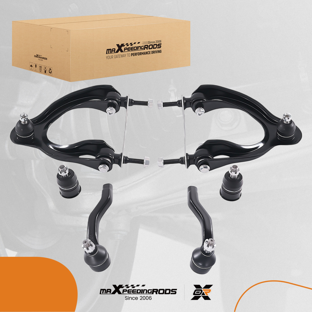 Front Upper Control Arm Ball Joint Tie Rods compatible for Acura Integra Civic 1992 - 1997