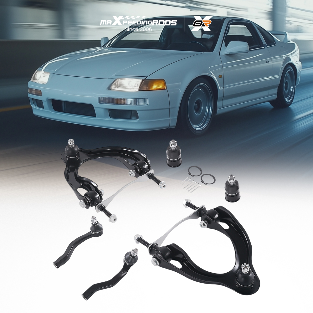 Front Upper Control Arm Ball Joint Tie Rods compatible for Acura Integra Civic 1992 - 1997