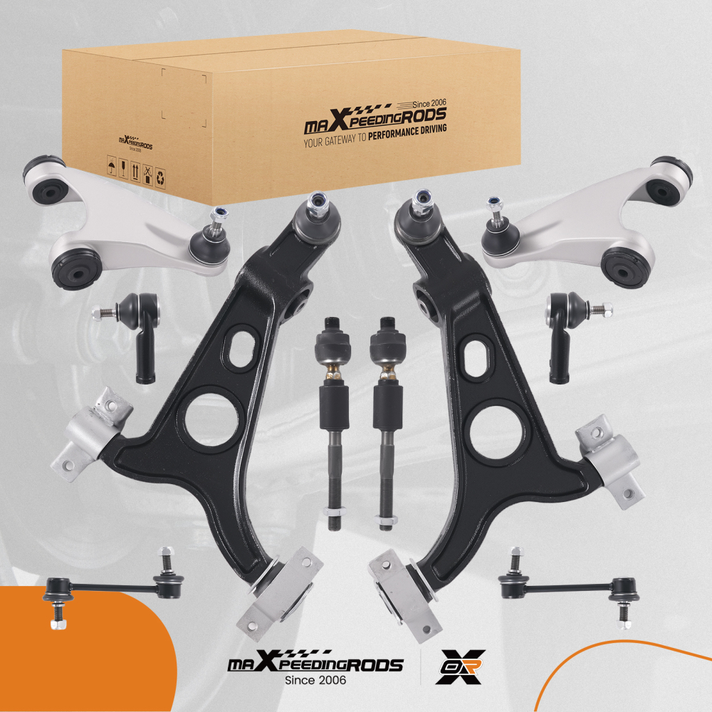 10PCS FRONT SUSPENSION WISHBONE CONTROL ARM KIT LH+RH compatible for ALFA ROMEO 147 156 GT