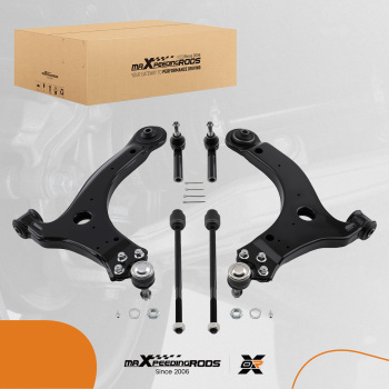 6pcs Front Lower Control Arms Tie Rods for 2005-2009 compatible for Buick Lacrosse Allure