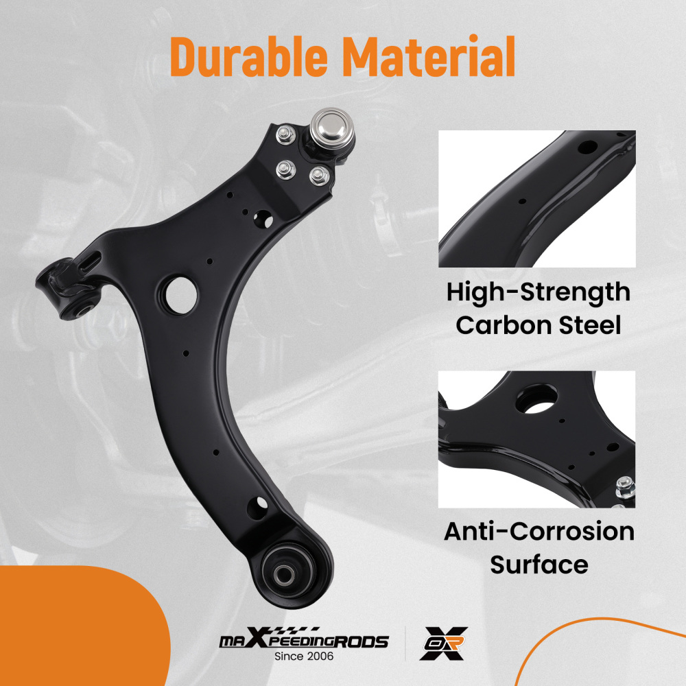 6pcs Front Lower Control Arms Tie Rods for 2005-2009 compatible for Buick Lacrosse Allure