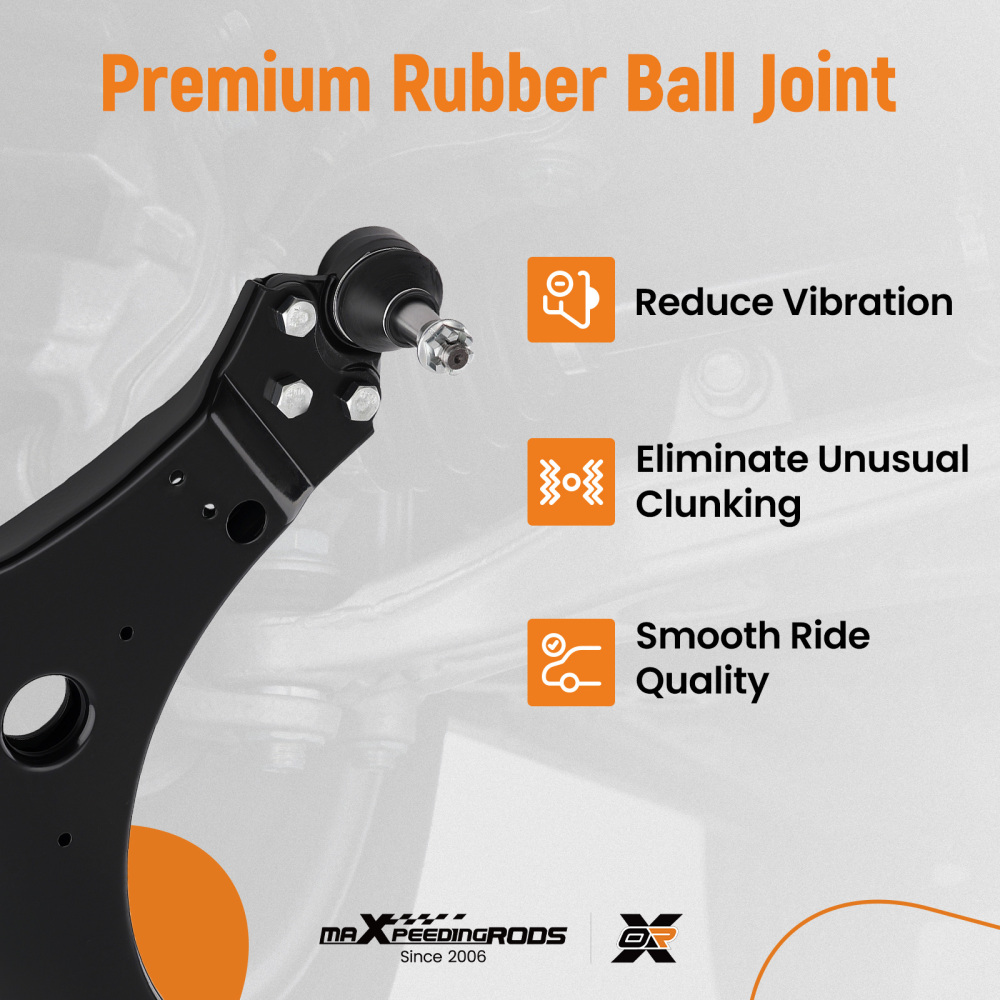 6pcs Front Lower Control Arms Tie Rods for 2005-2009 compatible for Buick Lacrosse Allure