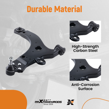 Driver Front Lower Control Arm for 2000-2013 compatible for Chevy Impala 2000-2007 compatible for Monte Carlo