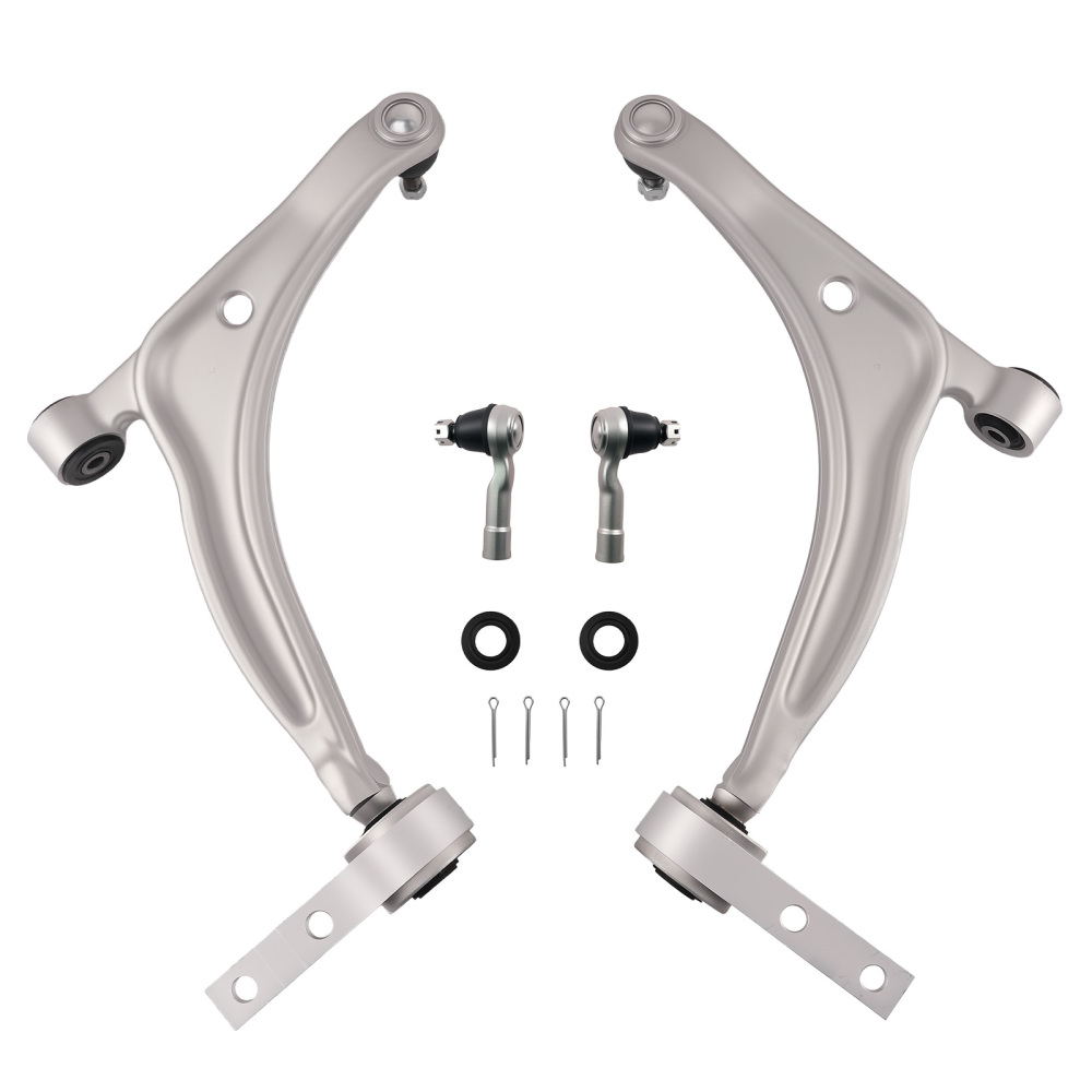 4x Front Lower Control Arms Tie Rods For 02-06 compatible for Nissan Altima K620166 K620167