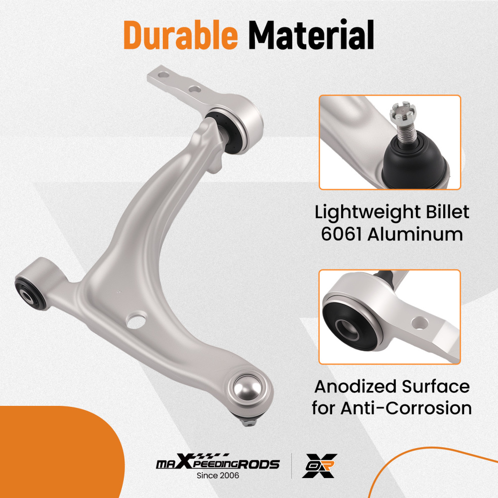 4x Front Lower Control Arms Tie Rods For 02-06 compatible for Nissan Altima K620166 K620167