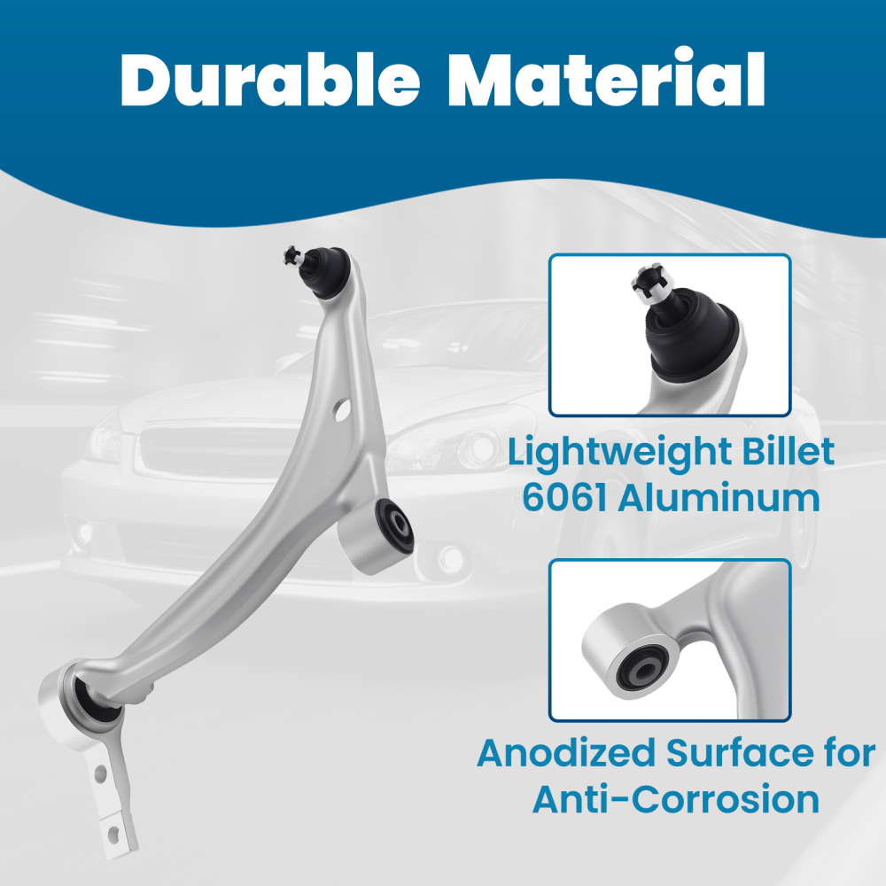 Front Left Lower Control Arm w/ Ball Joint compatible for Nissan Altima 02-06 Maxima 04-08