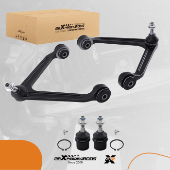 4x Front Upper Control Arms Lower Ball Joints for 2004 - 09 compatible for Dodge Durango Aspen