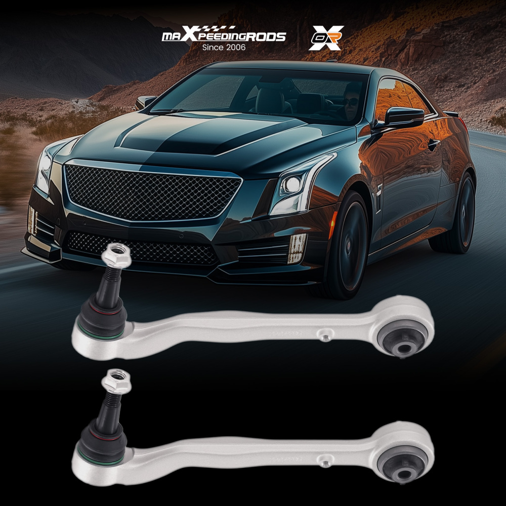 2x Front Lower Rearward Control Arms w/Ball Joint compatible for Cadillac ATS 2013-2019 AWD