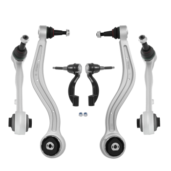 6pcs Front Lower Control Arms Tie Rods Kit compatible for Cadillac ATS 2013-2019 RWD
