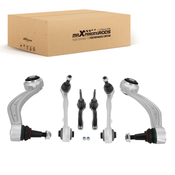 6pcs Front Lower Control Arms Tie Rods Kit compatible for Cadillac ATS 2013-2019 RWD