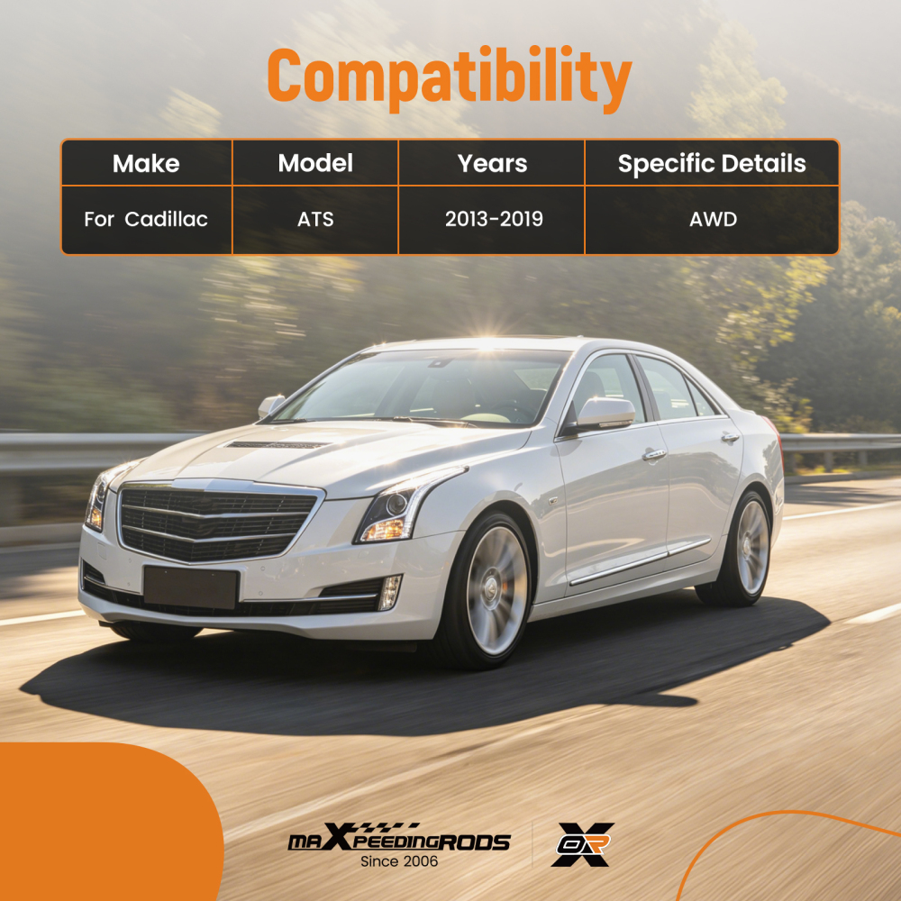 6x Front Lower Rearward Control Arms Tie Rod Kit compatible for Cadillac ATS 2013-2019 AWD