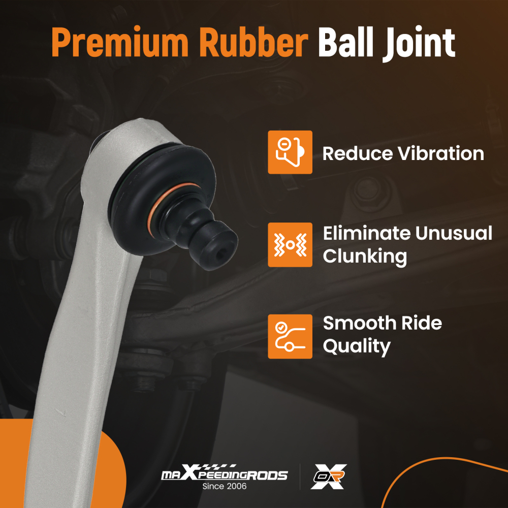 Driver Front Upper Rearward Control Arm compatible for Audi A8 S8 Quattro 2004-2010