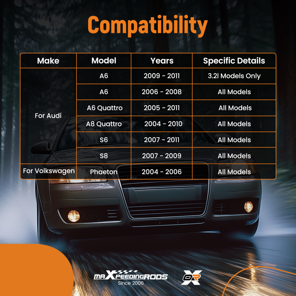 Driver Front Upper Rearward Control Arm compatible for Audi A8 S8 Quattro 2004-2010