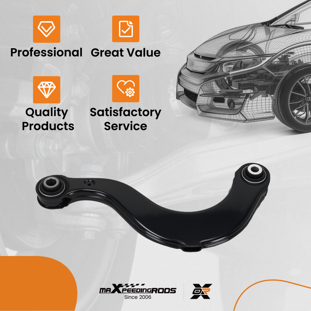 Rear Driver Side Upper Control Arm compatible for VW Golf R EOS Tiguan GTI CC Beetle Jetta