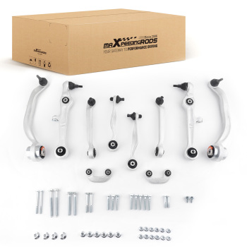 10X FRONT WISHBONE CONTROL ARM LEFT+RIGHT compatible for AUDI RS4 S4 B6 B7 8E2 8E5 8H7 8HE