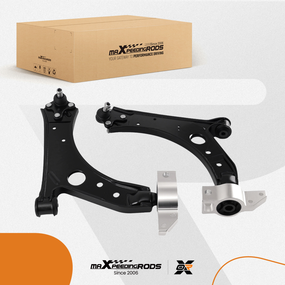 PAIR FRONT LOWER WISHBONE CONTROL ARMS LHRH compatible for VW GOLF MK5 MK6 compatible for AUDI A3 8P compatible for SEAT