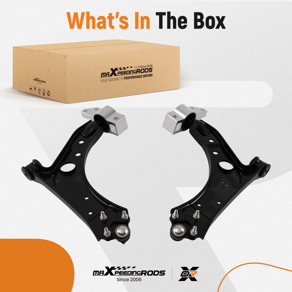 BRACCI DI CONTROLLO ANTERIORI + GIUNTI SFERICI compatibile per AUDI A3 8P compatibile per VW GOLF 5 6 TOURAN