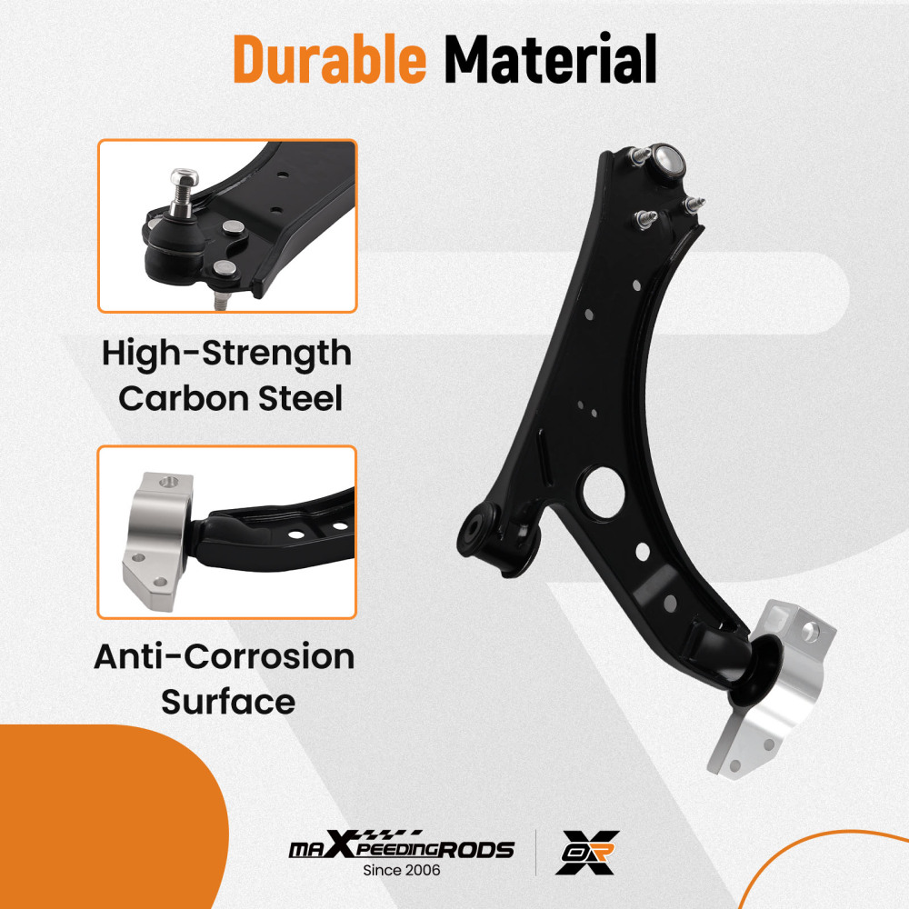 CONTROL ARM WISHBONE FRONT LOWER compatible for AUDI A3 compatible for VW CADDY III compatible for GOLF V VI JETTA TOURAN