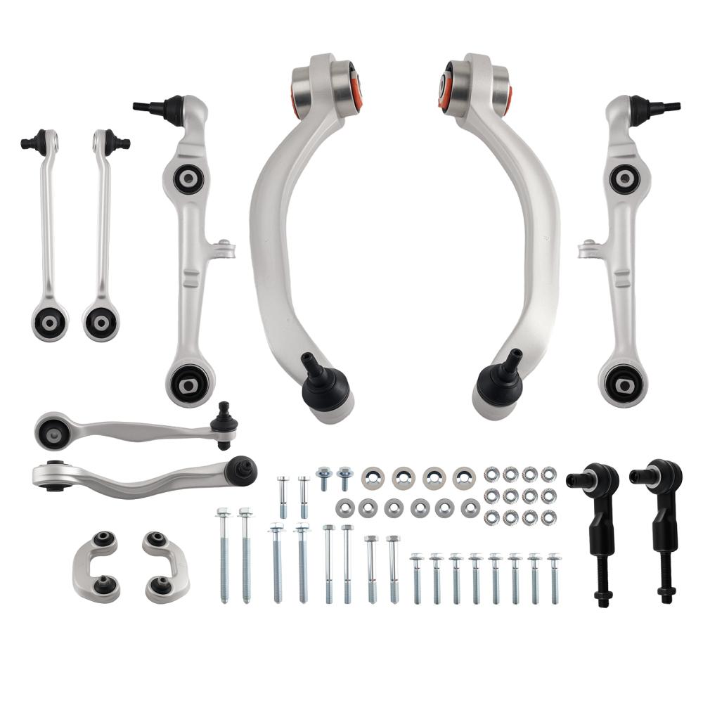 12X WISHBONE CONTROL ARM SUSPENSION SET compatible for AUDI A4 B6 B7 compatible for SEAT EXEO 3R2 3R5 16MM