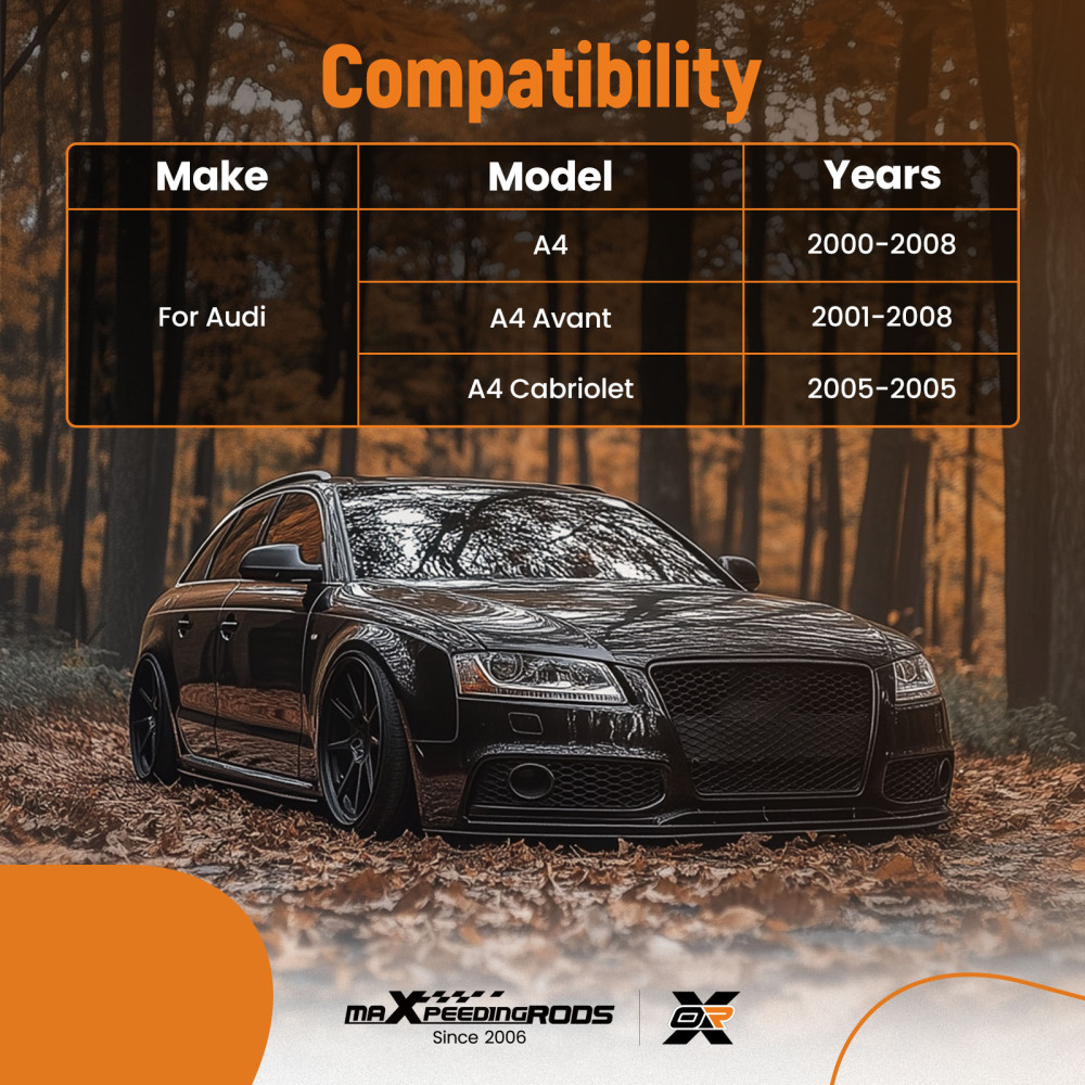 12X WISHBONE CONTROL ARM SUSPENSION SET compatible for AUDI A4 B6 B7 compatible for SEAT EXEO 3R2 3R5 16MM